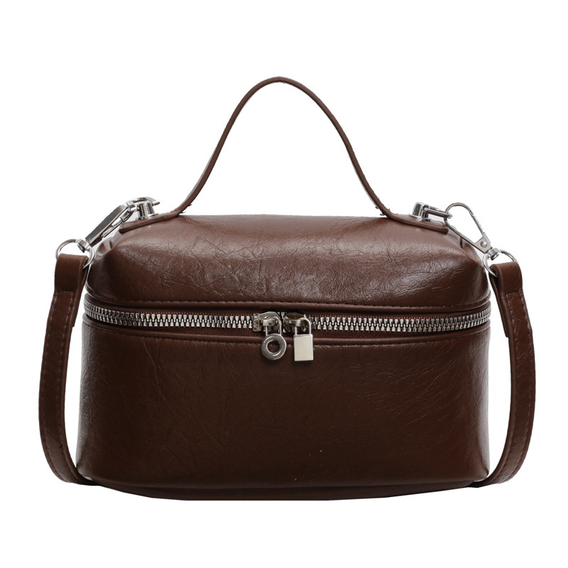2025S Designer Women S Bag Small Niche Hand Held Box For Women New Fashionable Simple Crossbody Solid Color Versatile Western Style Shoulder Bag