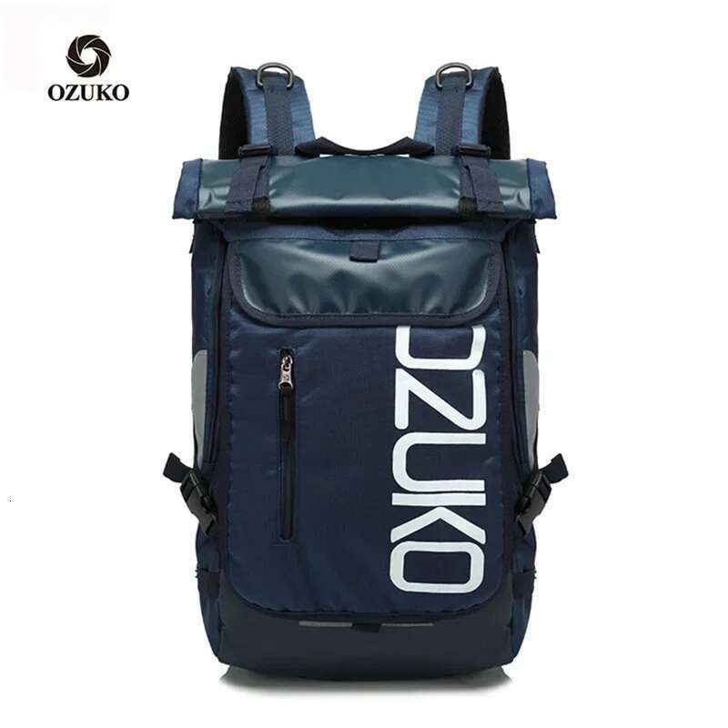 OZUKO Schoolbag For Teenager 15.6 Inch Laptop Water Backpack 49*28*14 Men Student Backpacks Male Travel Mochila Fashion