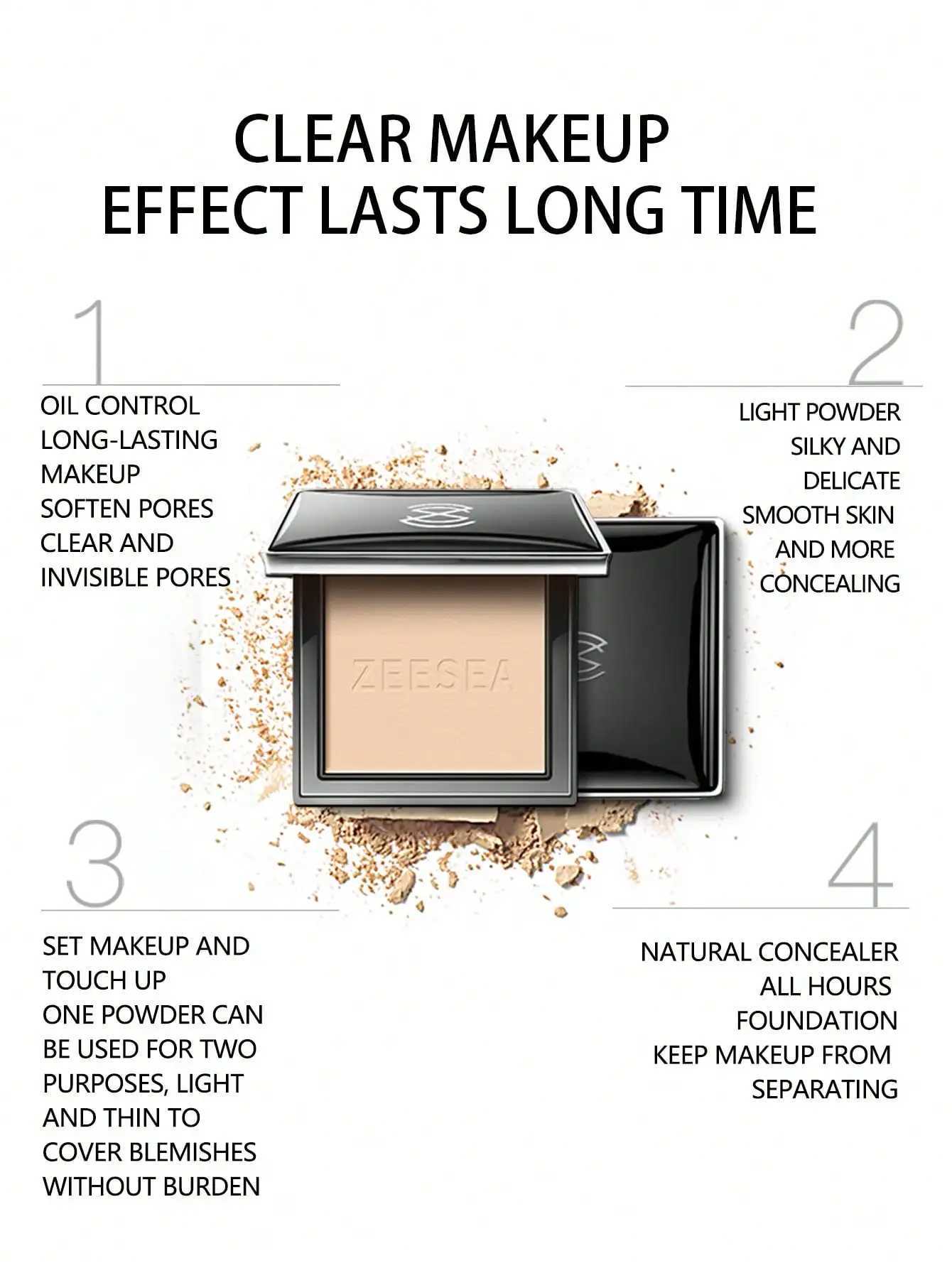 Zeesea Refreshing Silky Powder M00 M01 M02 Womens MakeupXJ250407