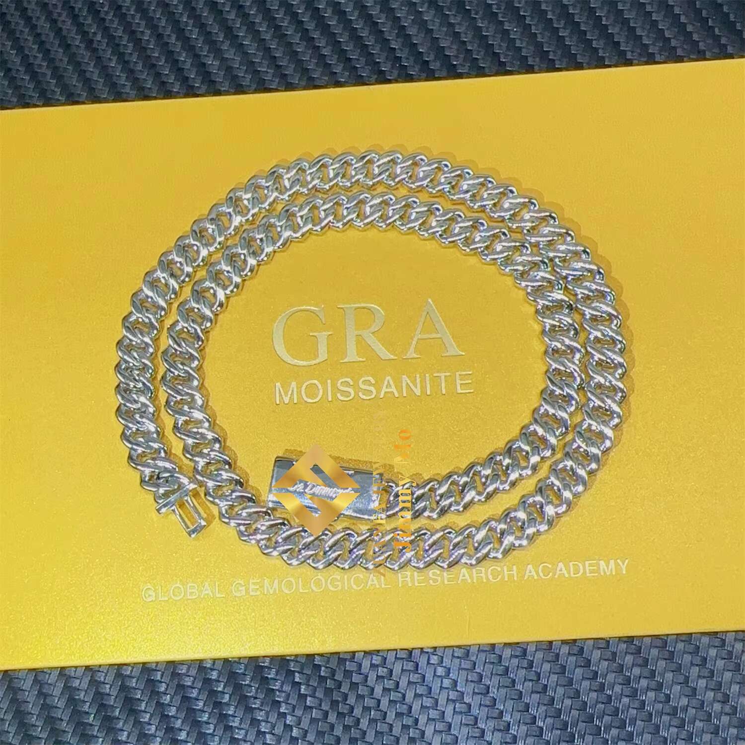 Hot Selling Pass Diamond Tester 10mm Two Rows Pass Diamond Tester Iced Out Hip Hop VVS1 Moissanite Cuban Link Chain Necklace