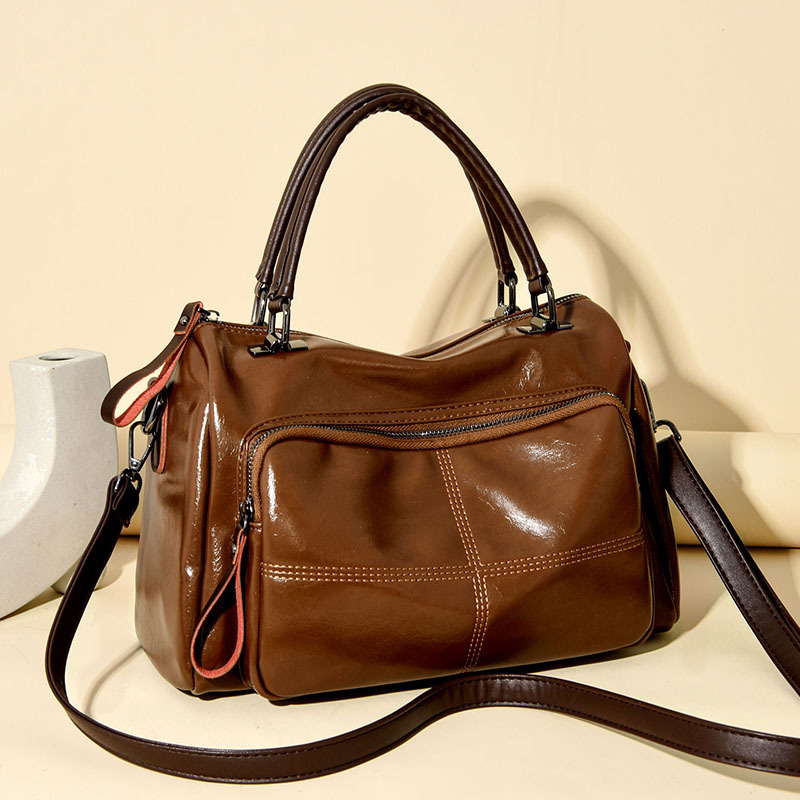 2025 New Pillow Bag Women's Retro Fashion Large Capacity Tote Bag Texture Crossbody Shoulder Handbag