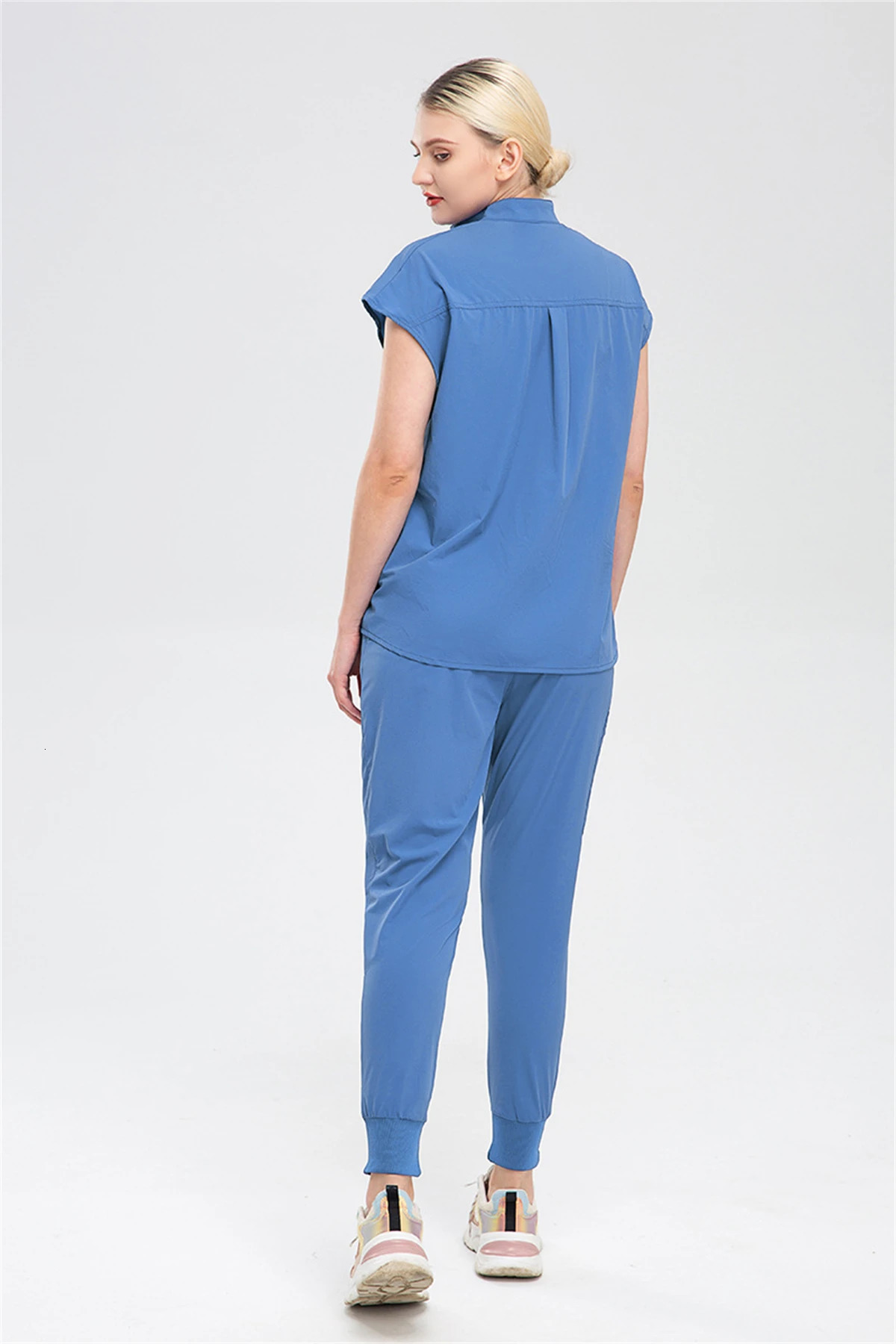 Women Scrubs Uniforms Female Hospital Beauty Salon Workwear Clinical Operating Room Nursing Pant Sets Doctor Nurse Wear 250402