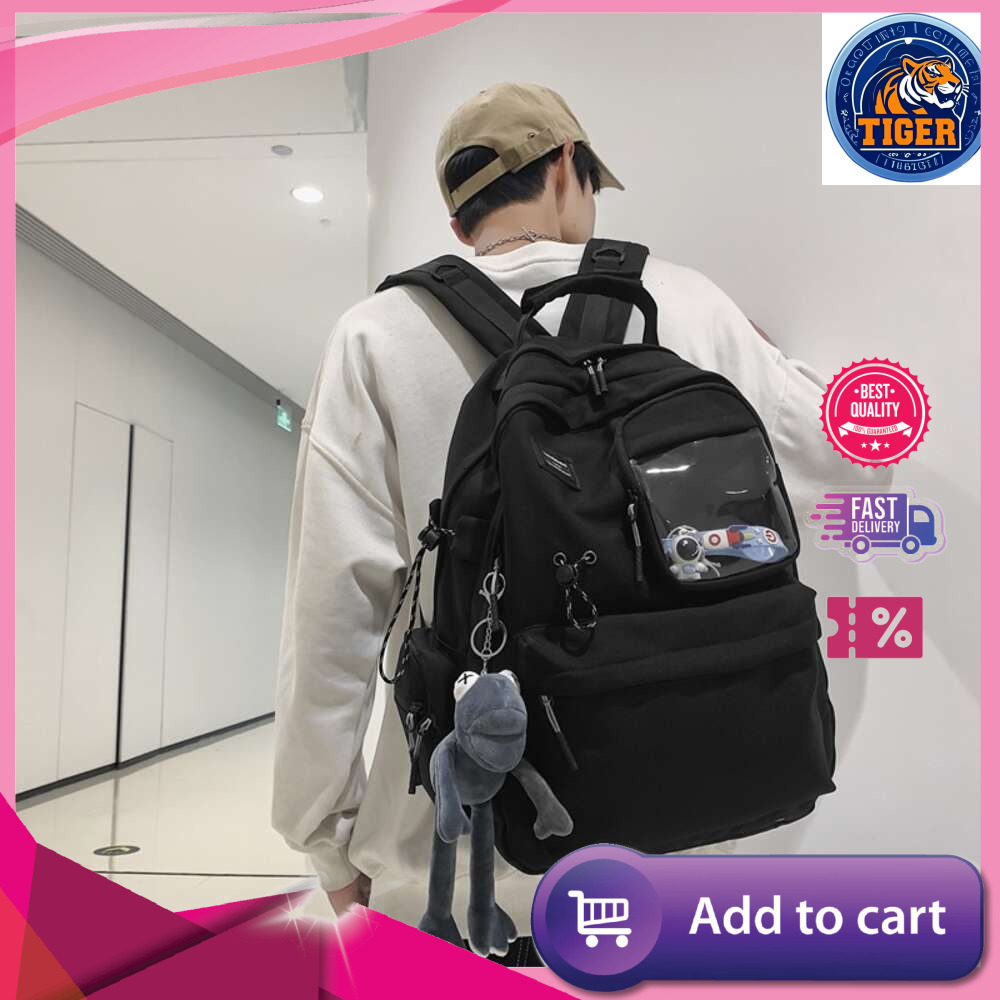 Ddmytiger Ddmytiger New Aviation Design Street Trend Fashion Leisure Travel Backpack Male Campus Student School Bag Female H