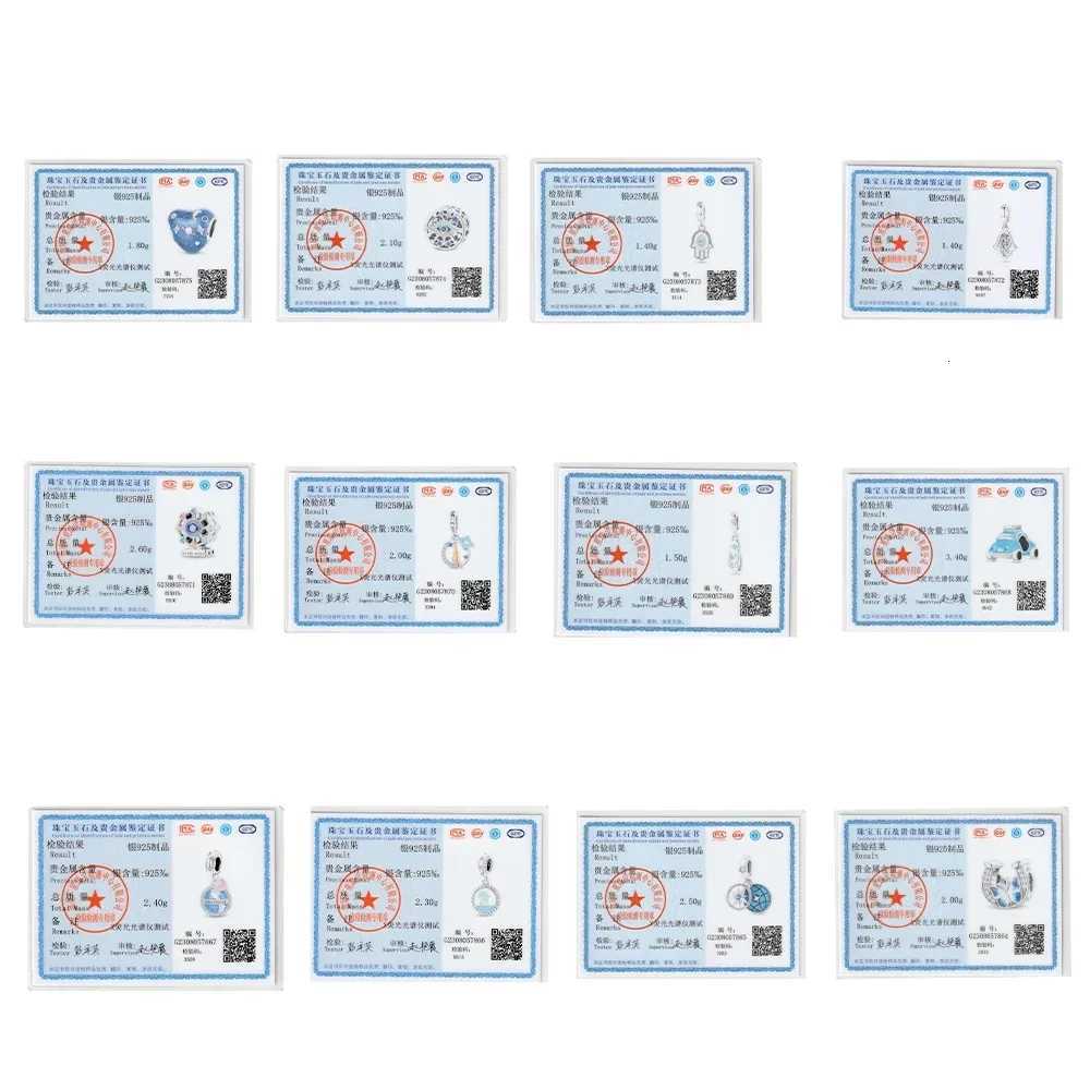 Original Certified Gold Firefly Animal Cactus Plant Heart Charm Beads 925 Silver Fit Bracelet Jewelry Making Diy Birthday GiftXJ251107