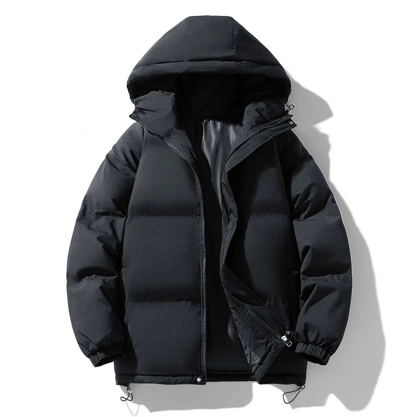 Autumn And Winter Warm Fashion Puffer Jacket Women High Neck Hooded Zipper Design Cotton-Padded CoatT251107