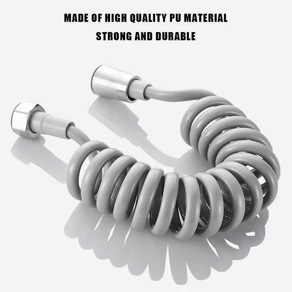 2m 5m Spring Shower Hose Meters Water Plumbing Hose Plastic Bathro Water Toilet Bidet Sprayer Telephone Line soft Hoses Y251107
