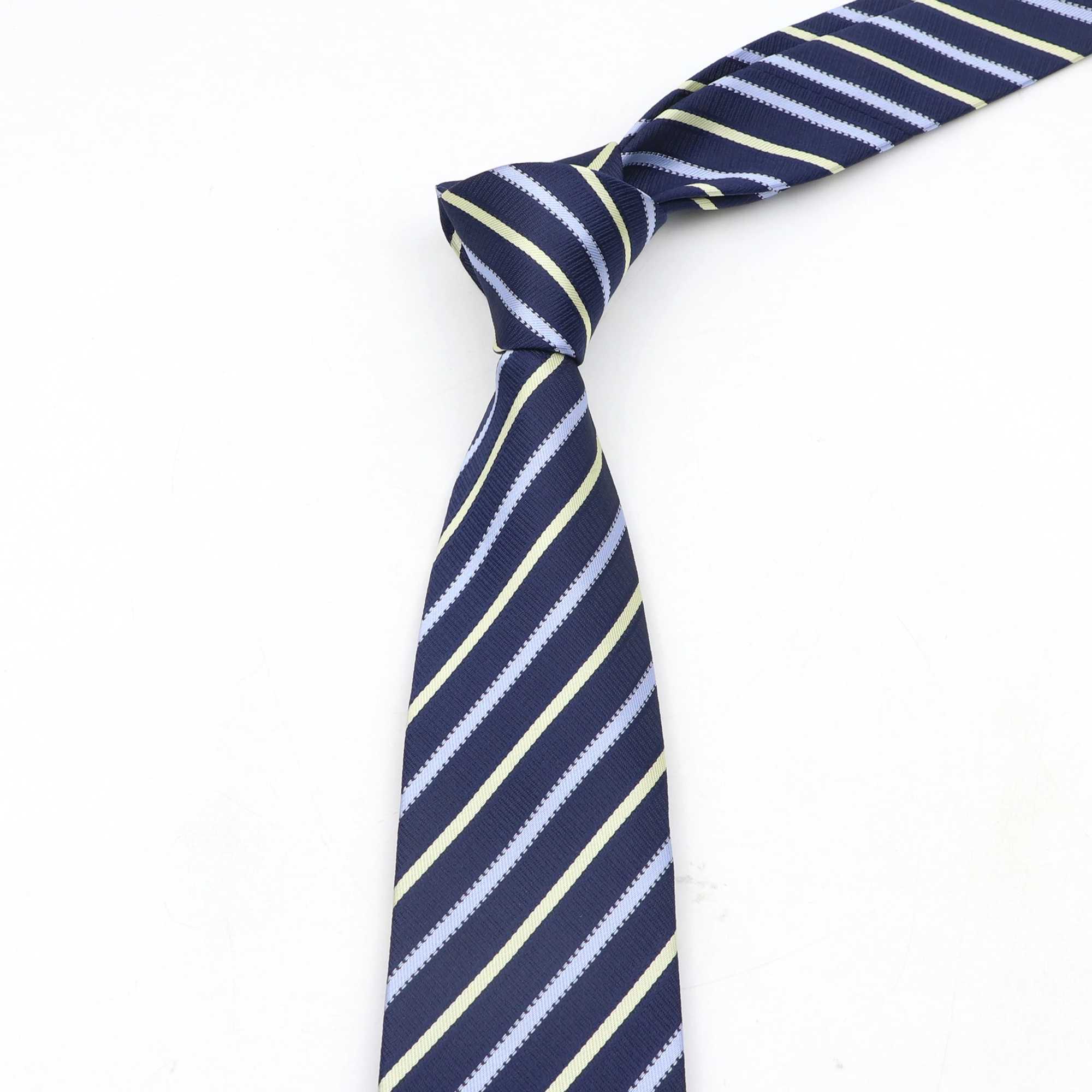 New Mens Tie Classic Red Blue Black Solid Color Stripe 7cm Jacquard Necktie Daily Wear Business Formal Wedding Tie Gift For Men X250407