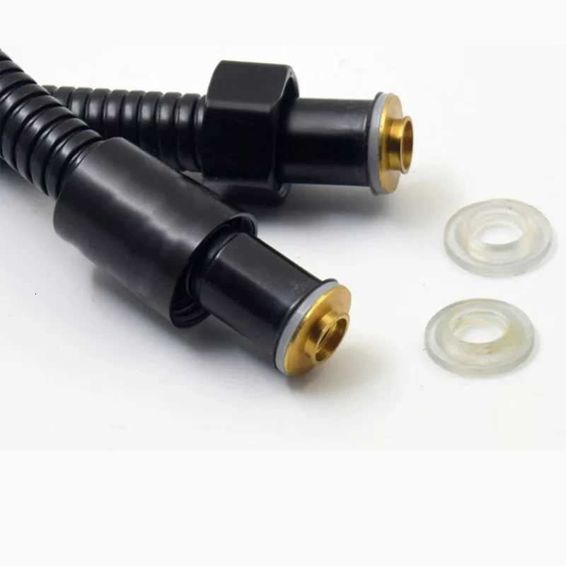 Black/Chre Stainless Steel ible Shower Hose Bathro Accessories Shower Pipe High Strength Hot and Cold Hose Y251107