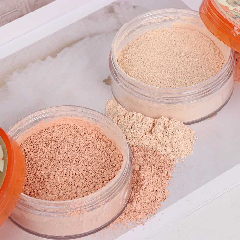 Loose powder bright concealer mineral facial basic cosmetics durable powder pad compact set powderXJ250407
