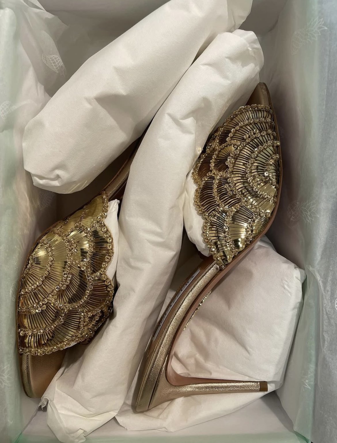 Elegant Brand Women Ce Soir Mule 75 Sequins & Crystals embellished Leather Sandals Shoes Peep-toe High Heels Lady Party Wedding Dress Sandalias Mujer EU35-43