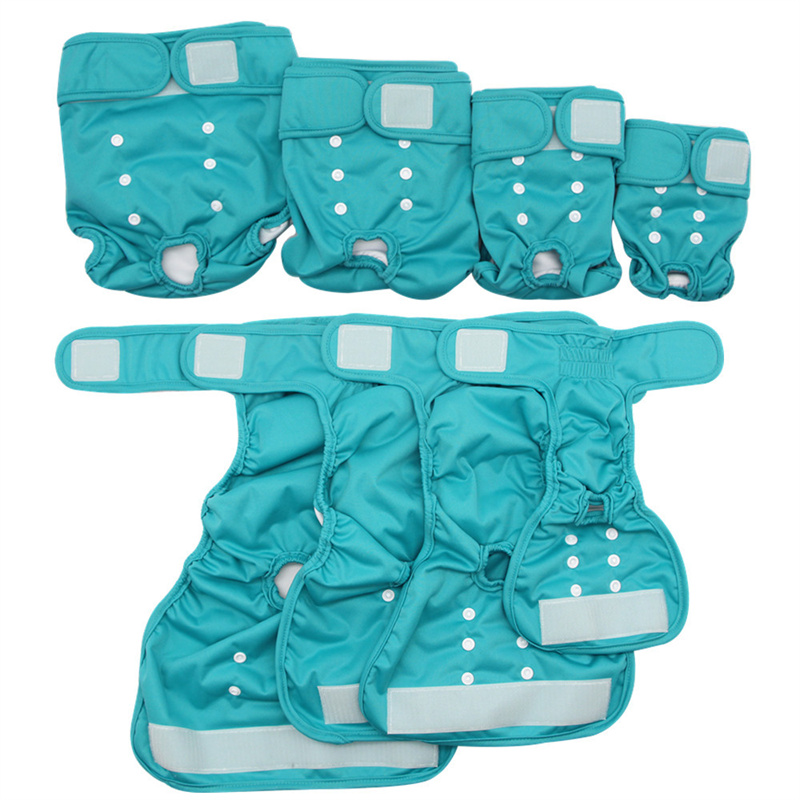 Female Dog Cloth Diaper Solid Color Doggy Panties - Breathable & Comfortable Pet Underwear for Small to Medium Canines