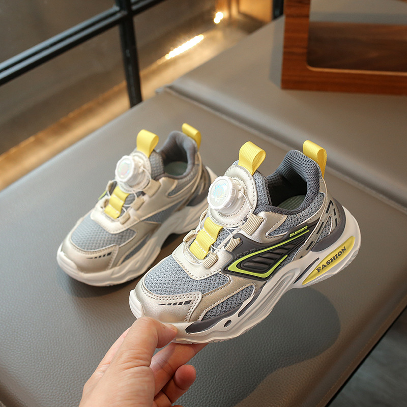 Youth Kids Basketball Shoes for Toddler Running Walking Light Weight Boy Girl Sport Sneakers With Swivel Buckle Design Trainers Big Size 26 - 37 K0132