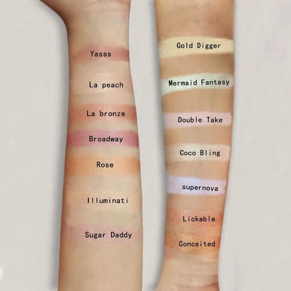 20 color highlights Diamond Radiant Powder Bronze Makeup High Color Content Facial Dust Brown Skin Loose Powder La PeachXJ250407