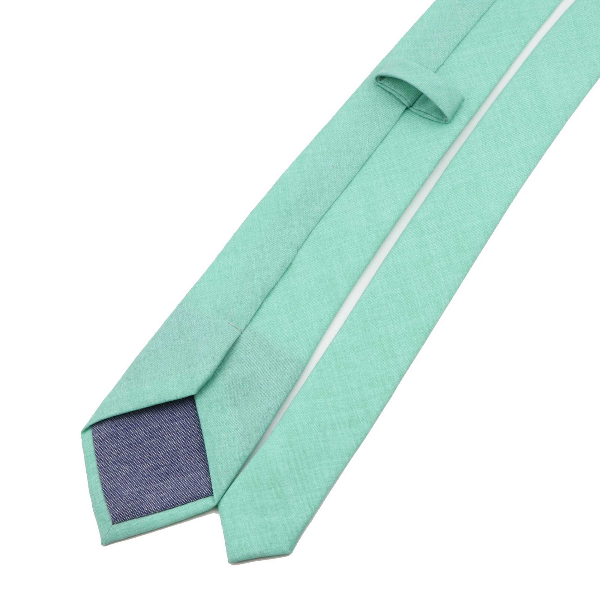 Solid Color Handmade Cotton Ties Men Necktie Striped Narrow Collar Slim Sage Green Casual Tie Wedding Suit Accessories Gift X250407
