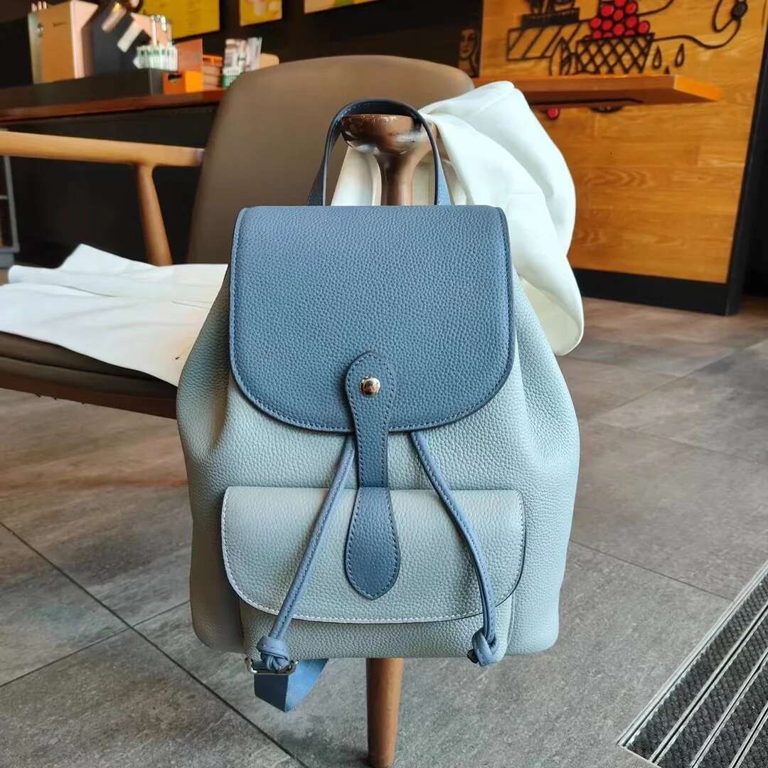 Head Layer Cowhide Designer Women Large-Capacity Girls Casual Travel Backpack Student Schoolbag