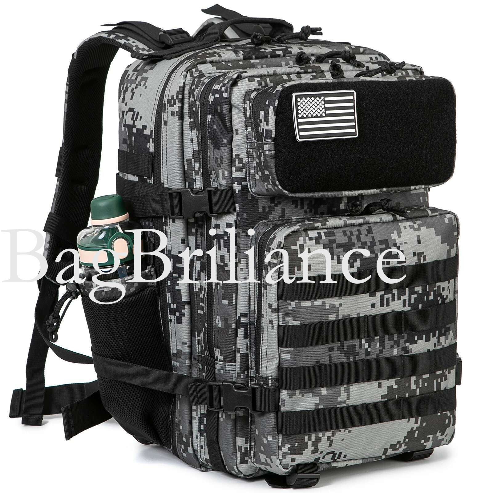 45L50L Molle Tactical Bag Hunting MOLLE Backpack GYM For Men EDC Outdoor Hiking Survival Rucksack Witch Bottle Holder