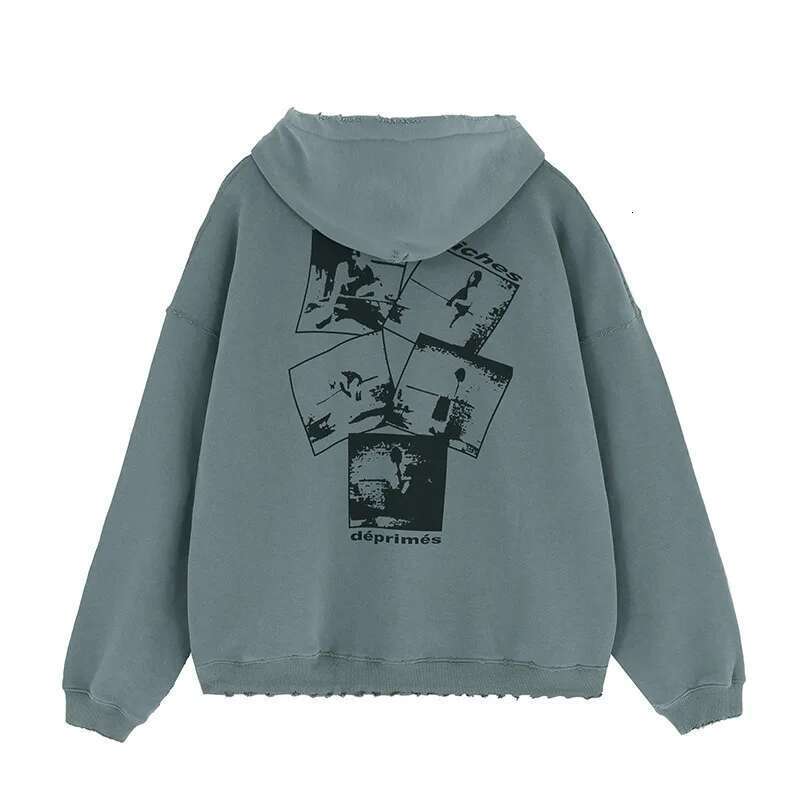 24Aw Printed Fleece Hoodie Fashion design must Fleece Hoodie for spring and winter