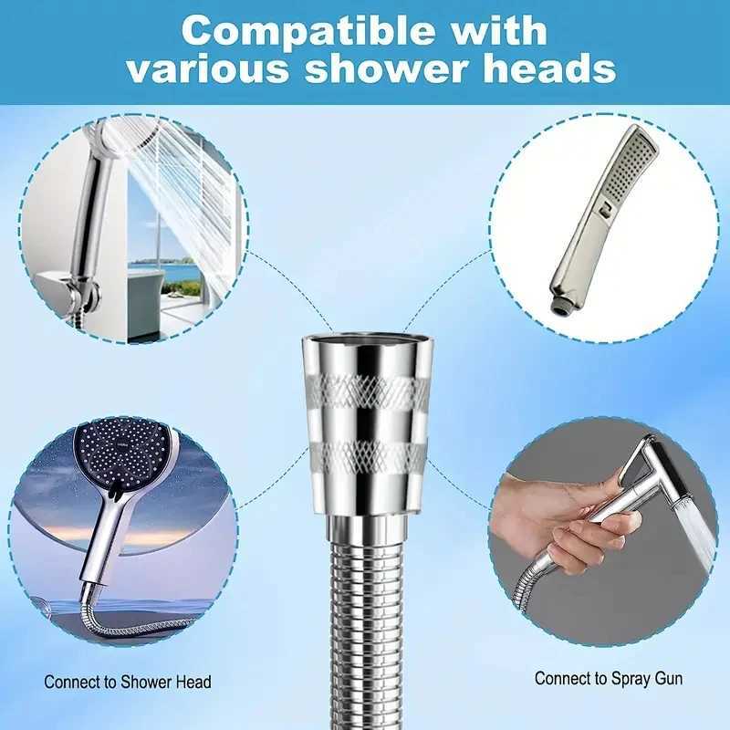 ible Stainless Steel Plumbing Hose Shower Tube ible Bathro Pipe 1-15m Bath Accessories Y251107