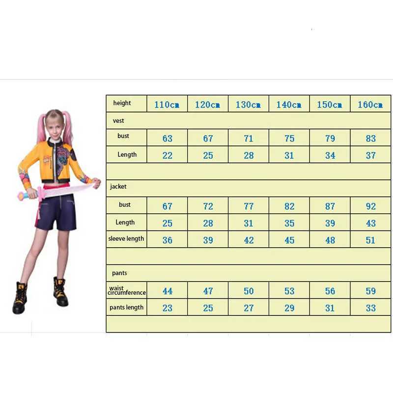 Halloween Children Zoey Mira Rumi Cosplay Costume Carnival K-Pop Hunters Girl Group Idol Role Play Dress Up Outfit Suit W251107