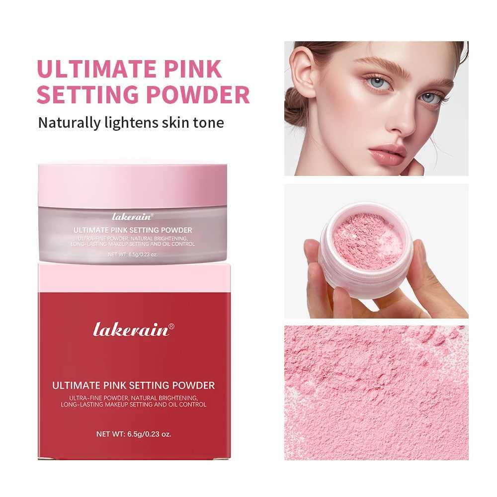 Matte persistent powder matte pink finish oil control and makeup fixing removal hole modification settings cosmeticsXJ250407