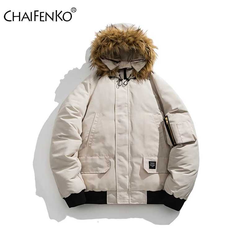 Outdoors Loose Versatile Men Tops New Thickening Keep Warm Solid Coats Winter Casual Comfort Multiple Pockets Hooded Parka MenT251107