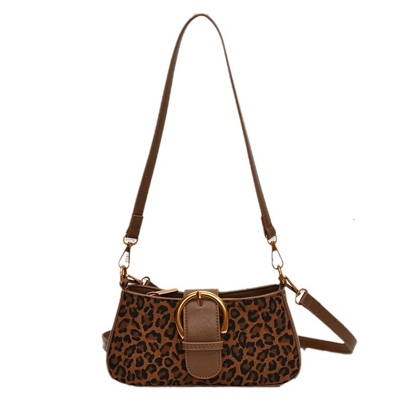 2025S Designer Women S Bag Autumn And Winter Leopard Print Armpit For Women New High End Niche Fashion Commuting Shoulder Crossbody Bag