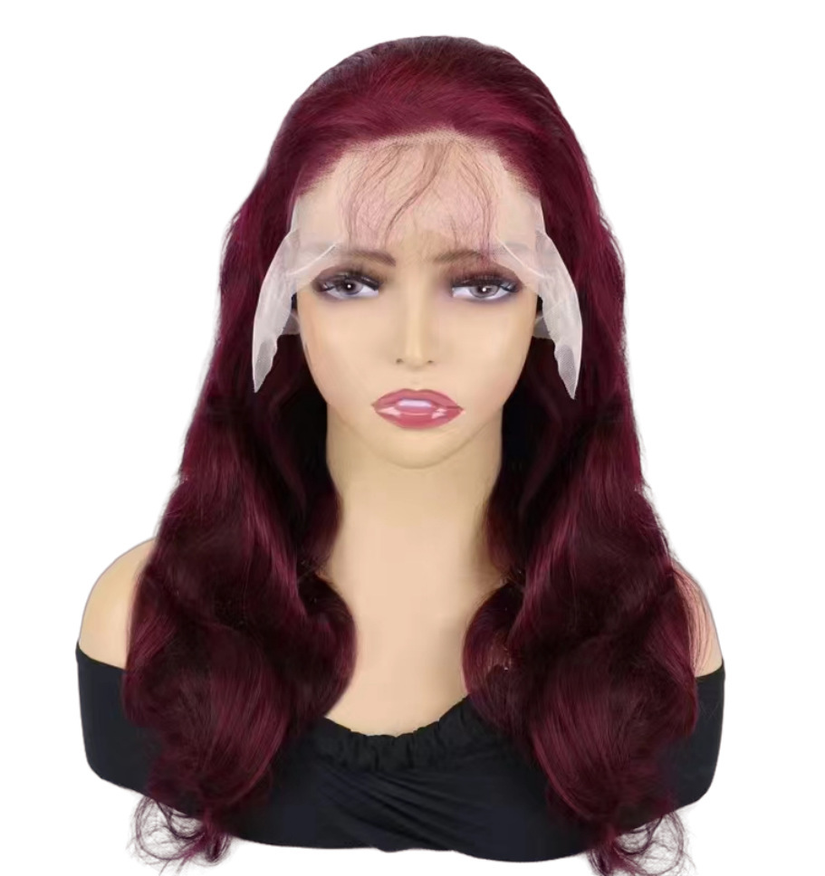 Brazilian 99J Bury Red Body Wave Wig 13*4 Lace Frontal