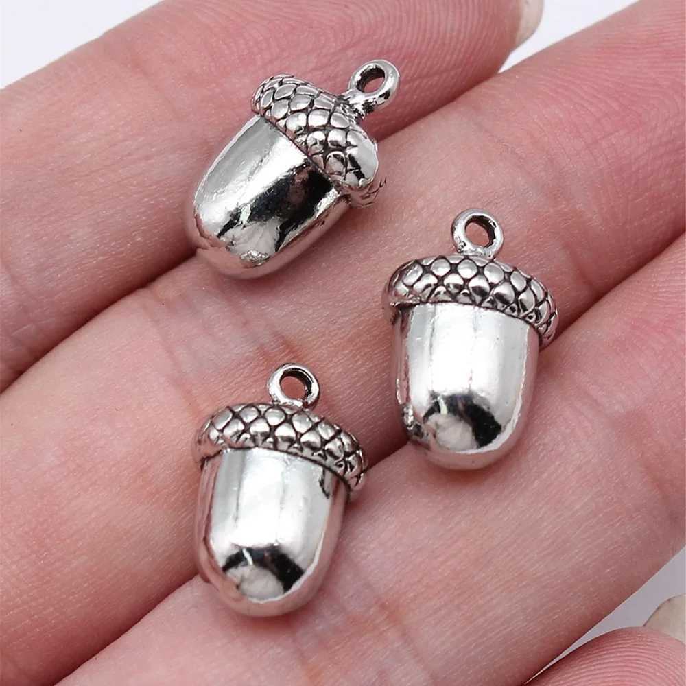 For Jewelry Making 3D Acorn Charms Hazelnut Charms Supplies Findings 5pcsXJ251107