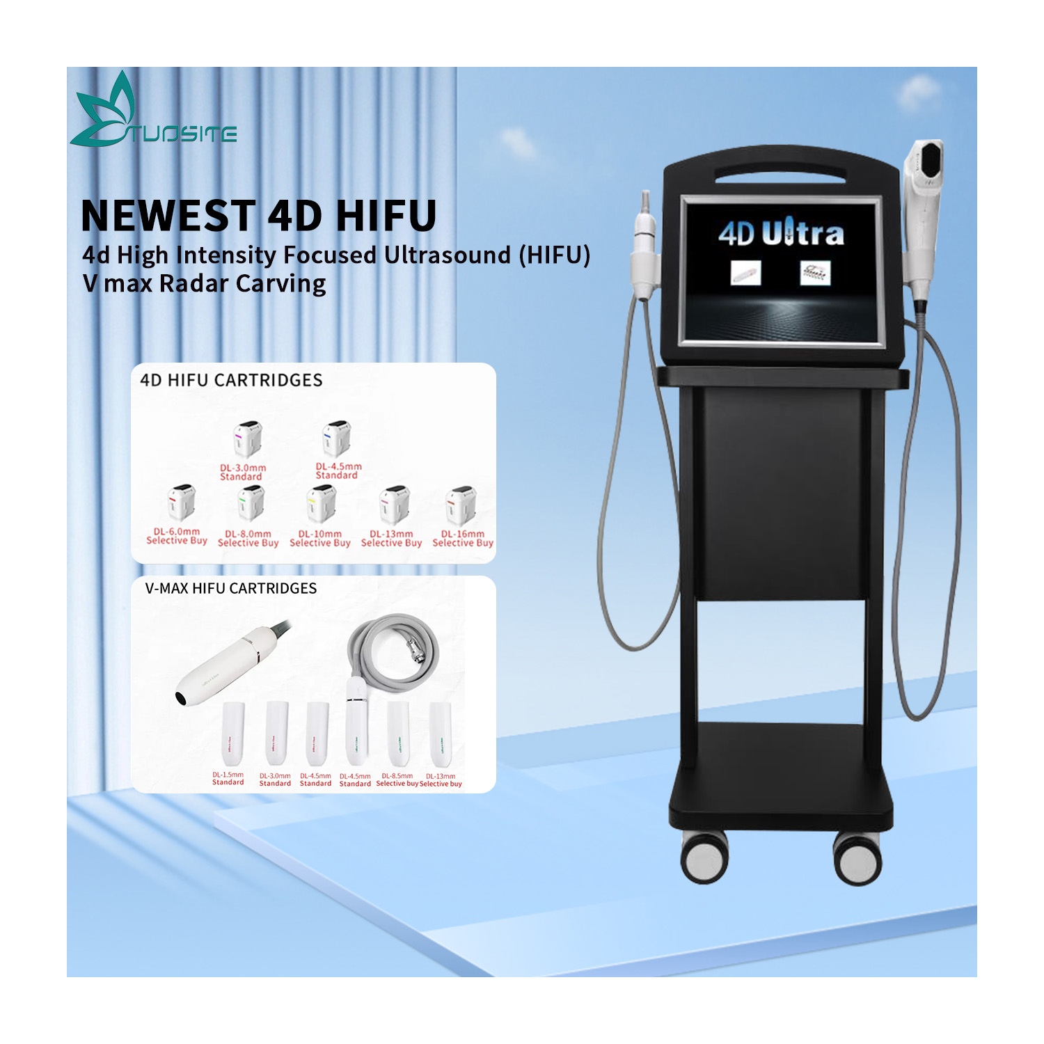 2 in 1 HIFU 4D Ultra Face Lifting Fat Removal Body Slimming Device