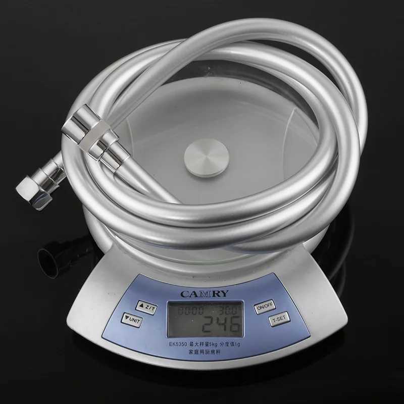 PVC High Pressure Silver Smooth Shower Hose for Bath Handheld ible 360 Rotation Water Y251107