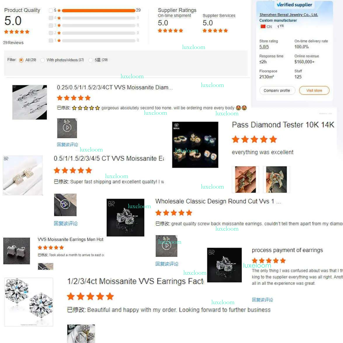 Custom Vvs Lab Grown Created Studs Earrings Real 10K 14K Solid Gold Sier Round Dia Stud Earring Men Women