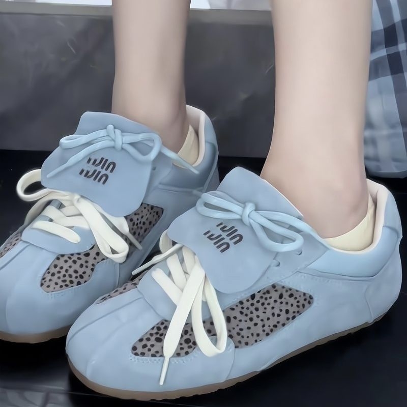 Free shipping 2025 New leopard Print casual Shoes Women's Spring Vintage Forrest Gump Shoes Increase trend sneakers Brown Blue 35-40