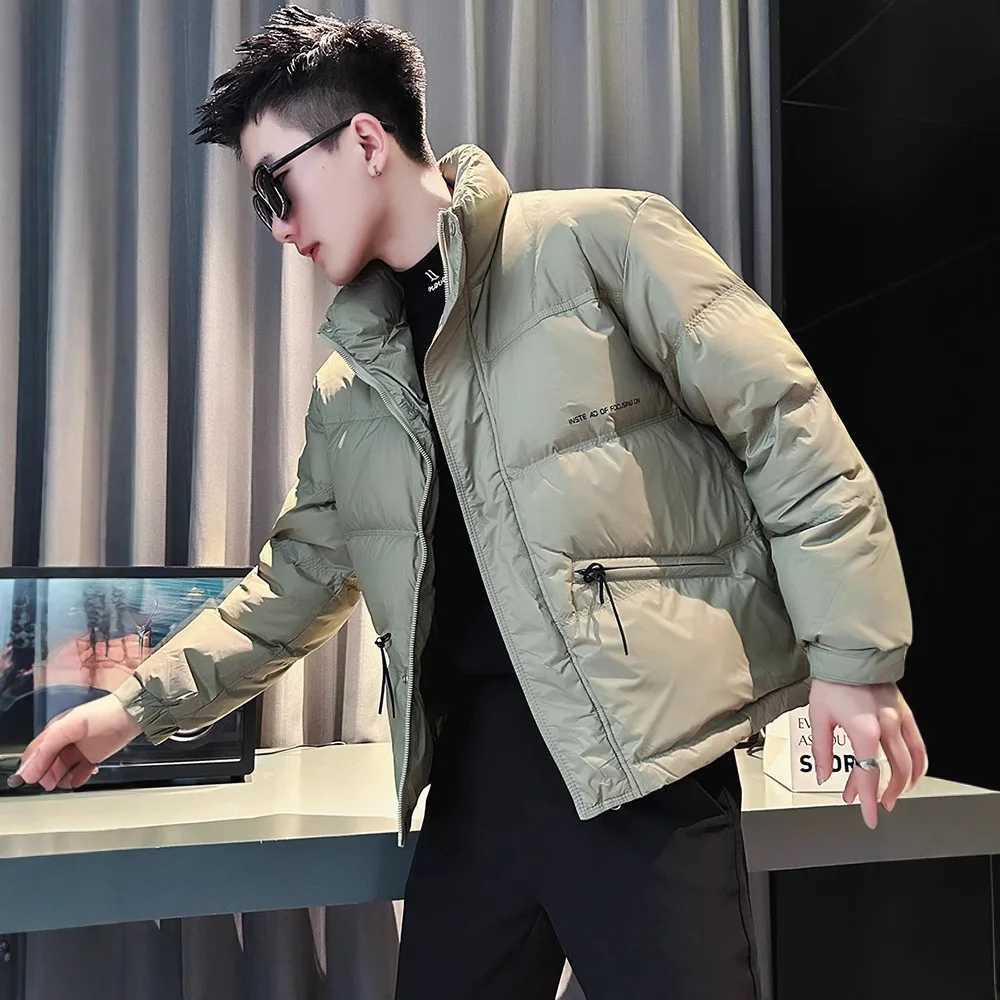 Mens Winter Fashion Down Jacket Streetwear Mens Coat Short Puffer Coat Mens Thick Warm Outerwear Winter Jacket Men WindproofT251107