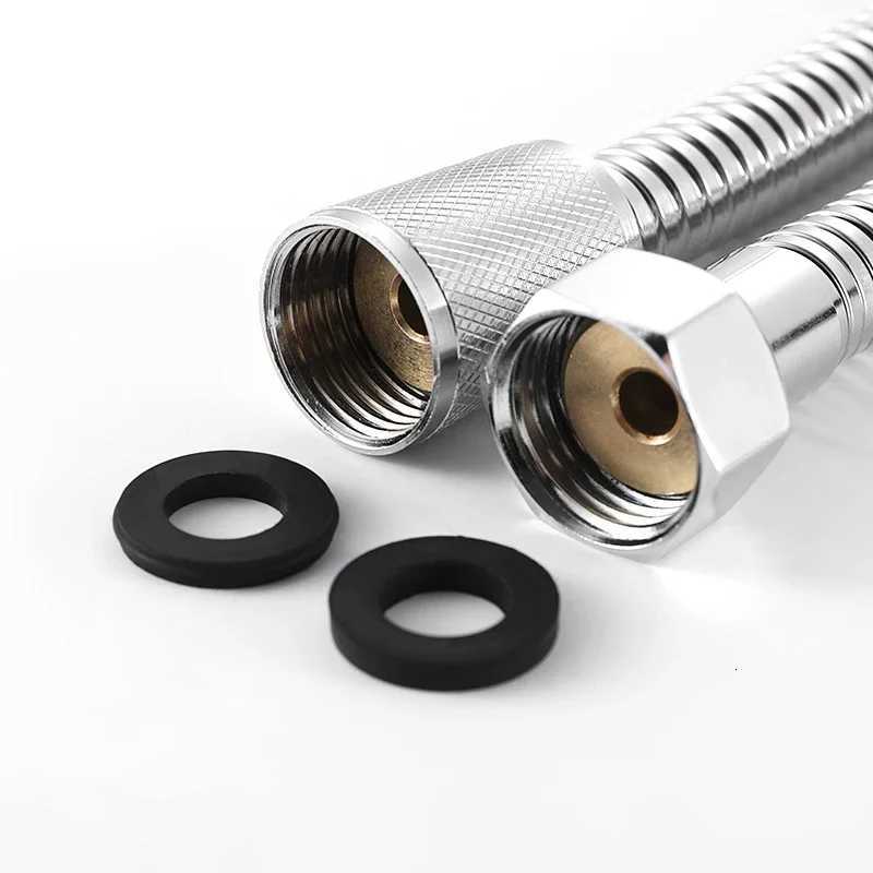 2/25/ Stainless Steel ible Shower Hose Bathro Shower Water Hose Chre Black Bed Nickel Pipe Bathro Accessories Y251107