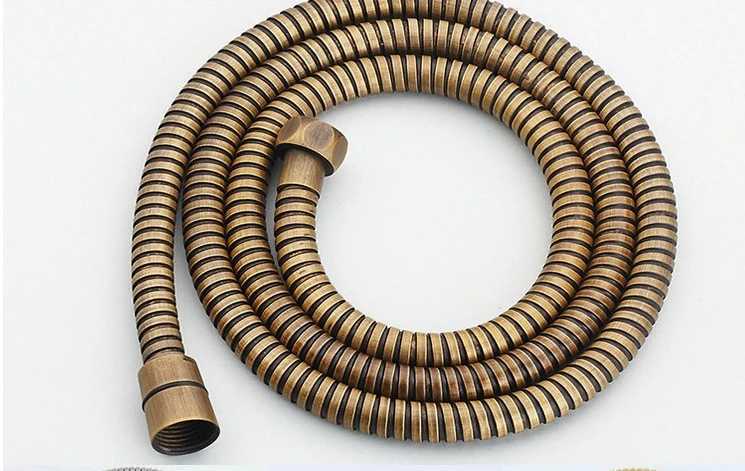Antique Brass Stainless Steel ible Shower Hose Long Bathro Shower Water Hose Extension Plumbing Pipe Pling Tube Y251107