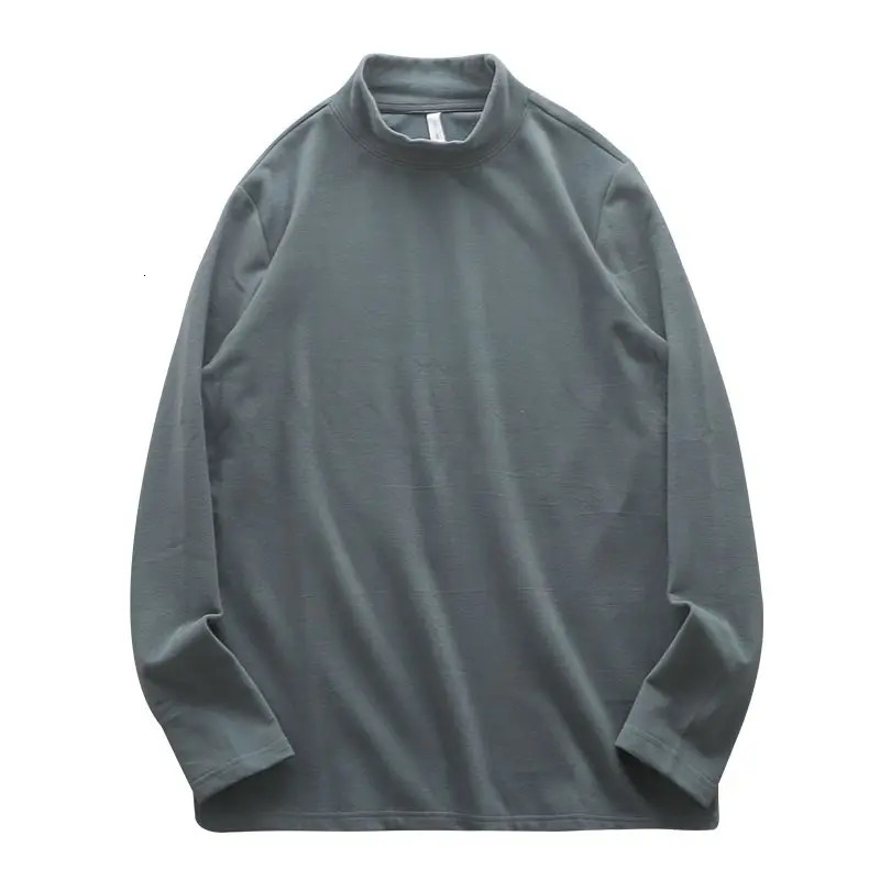 Thermal Underwear Tops Woman Autumn Clothes Thermal Shirt Mens Winter Tights Half High Collar Slim Fit Long Sleeve Tshirt 251107