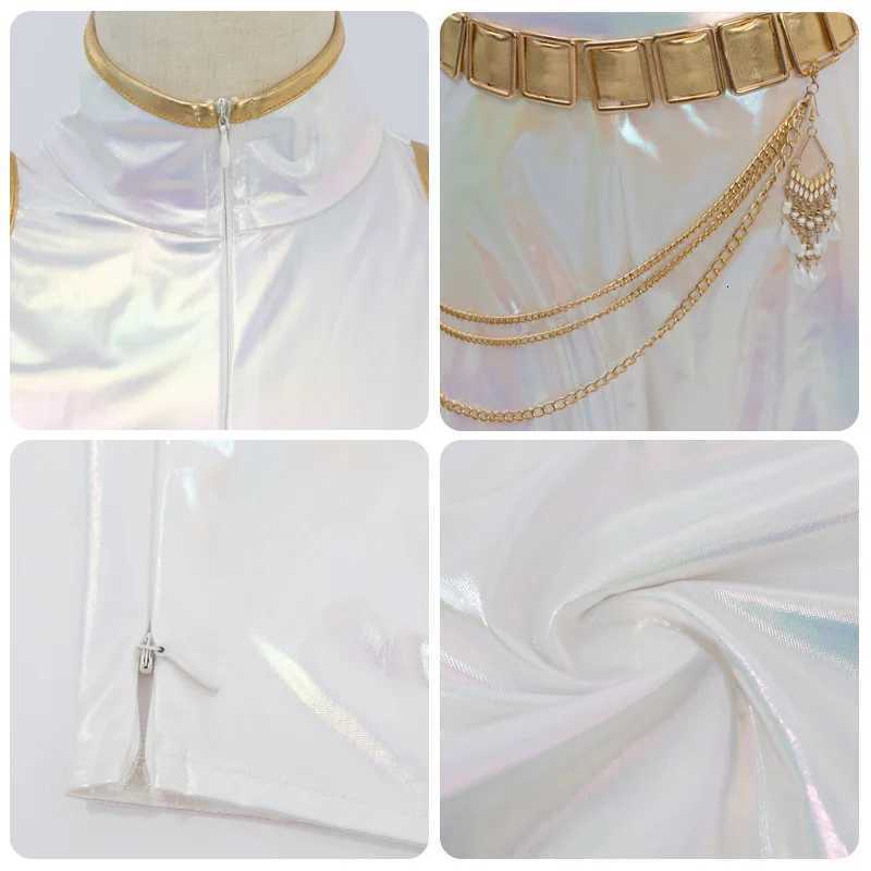 Kids White Performance Costume KPOP Huntrix Rumi Mira Zoey Cosplay Costume Wig KPop Demon Hunters Uniform Halloween Costume W251107