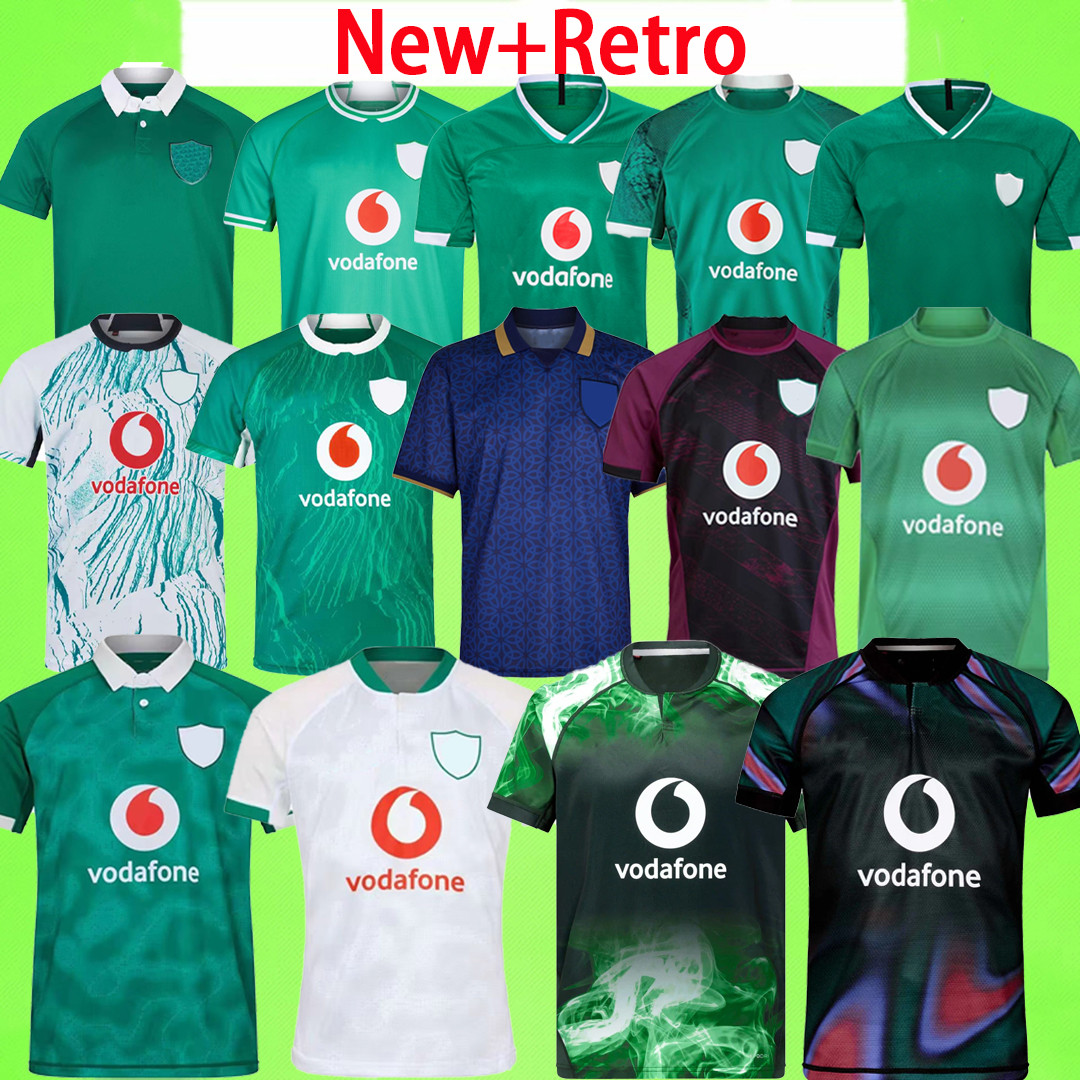 New + Retro Ireland 2024 2025 2026 2027 Rugby Jerseys 24 25 26 27 shirt S-5XL Training suit home away blue green uniforms training suit 150th 150 years