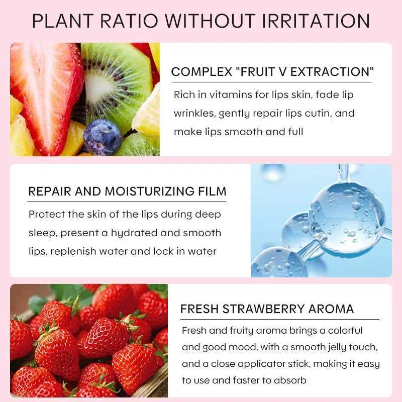 Berry lipstick sleep facial mask night sleep maintenance moisturizing fade lip line nourishing lipstick skin care Korean cosmetics W250407