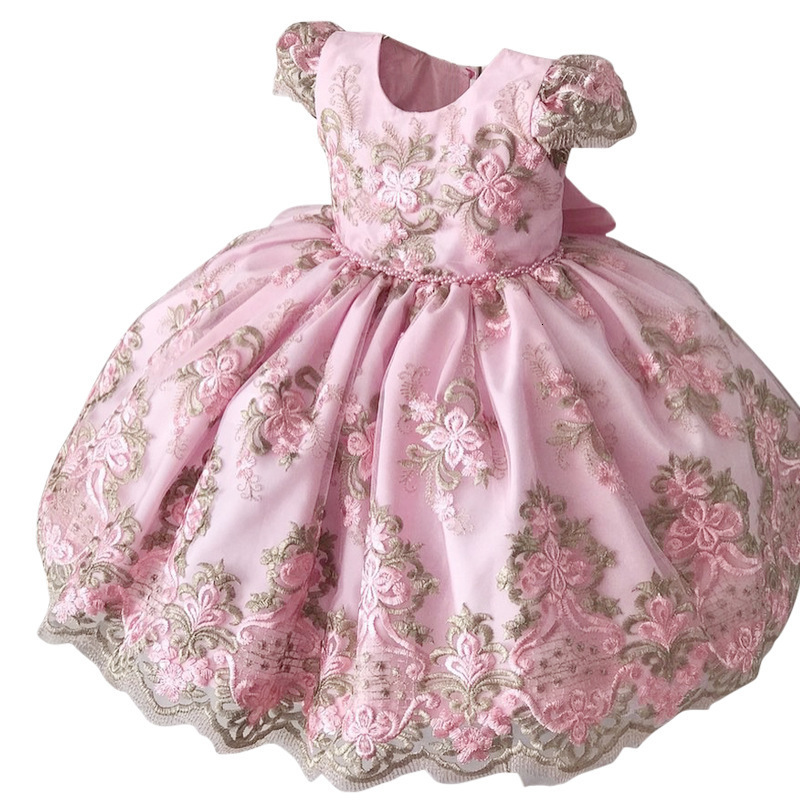 Baby Girl Dresses For Birthday Party Ball Gowns Infant Toddler First Birthday Dress Poshoot Ankle Length 240711
