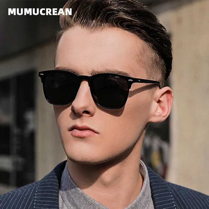 New Polarized Sunglasses Classic Retro Men Sun glasses Outdoor Sunglasses UV400 Plastic Square Trend Shades EyewearC250411