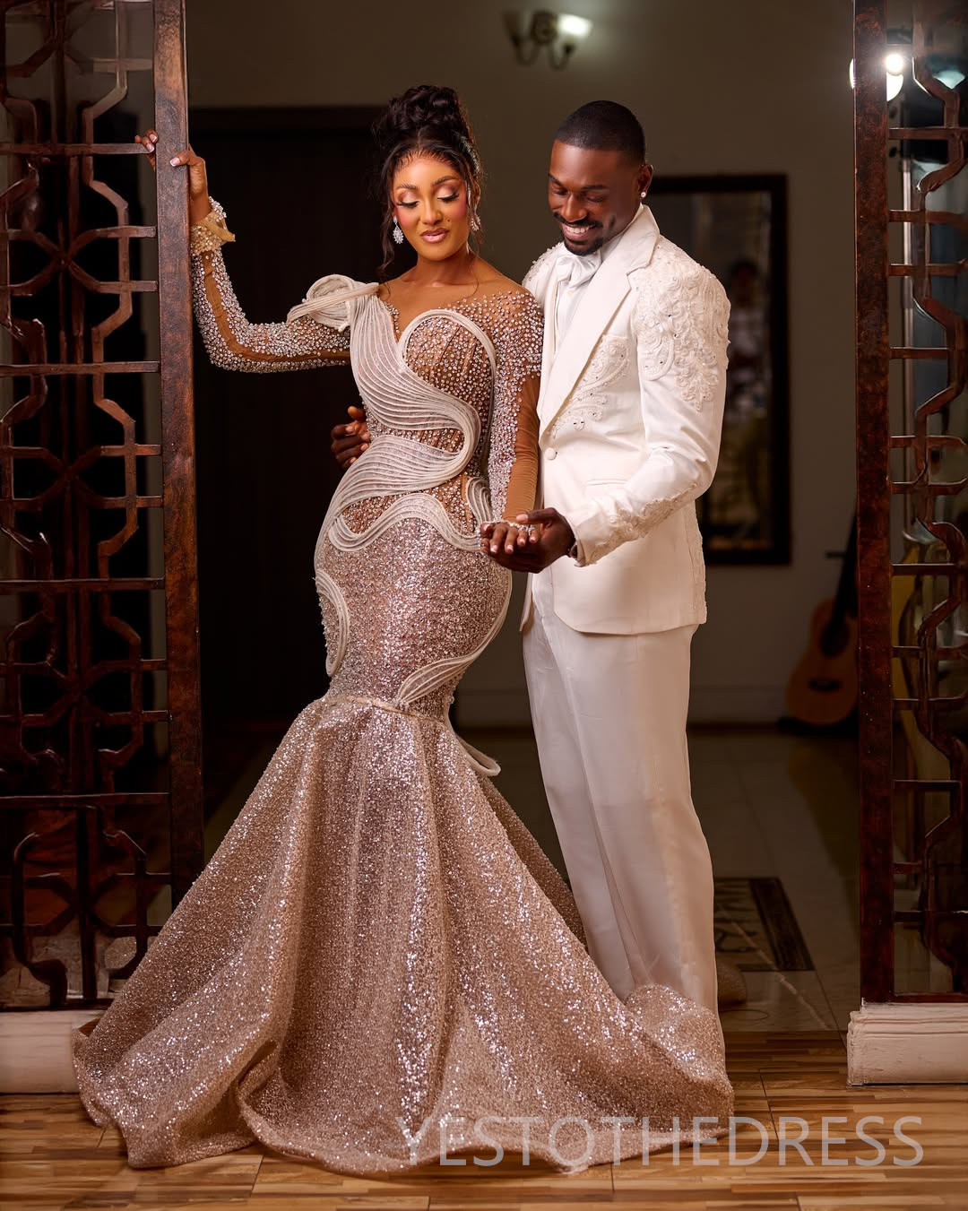 2026 Plus Size Mermaid Prom Dress Evening Dresses Formal Gowns For Special Occasions Illusion Sheer Neck Beaded Lace Crystals Sequined Birthday Dress 