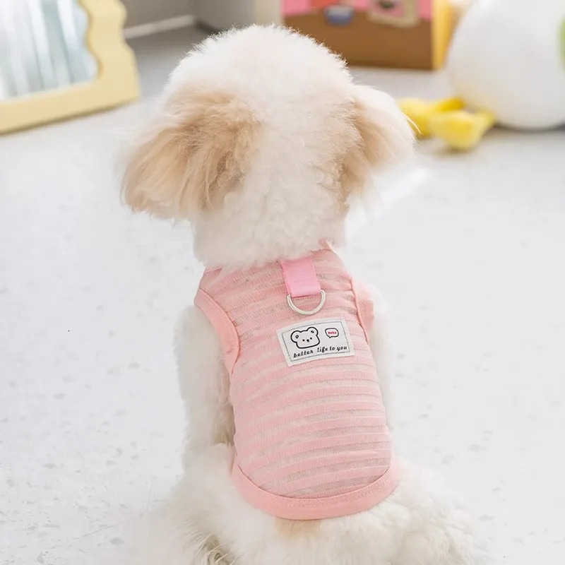 Breathable Mesh Pet Dog Vest Dog Summer Clothes Thin Cooling T Shirt Chihuahua Bichon Costume Cat Clothing Girls Puppy Shirt 250407