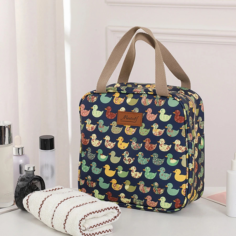 Fashionable large capacity aluminum foil thick handmade lunch bag carry with you daily storage lock fresh box 250401