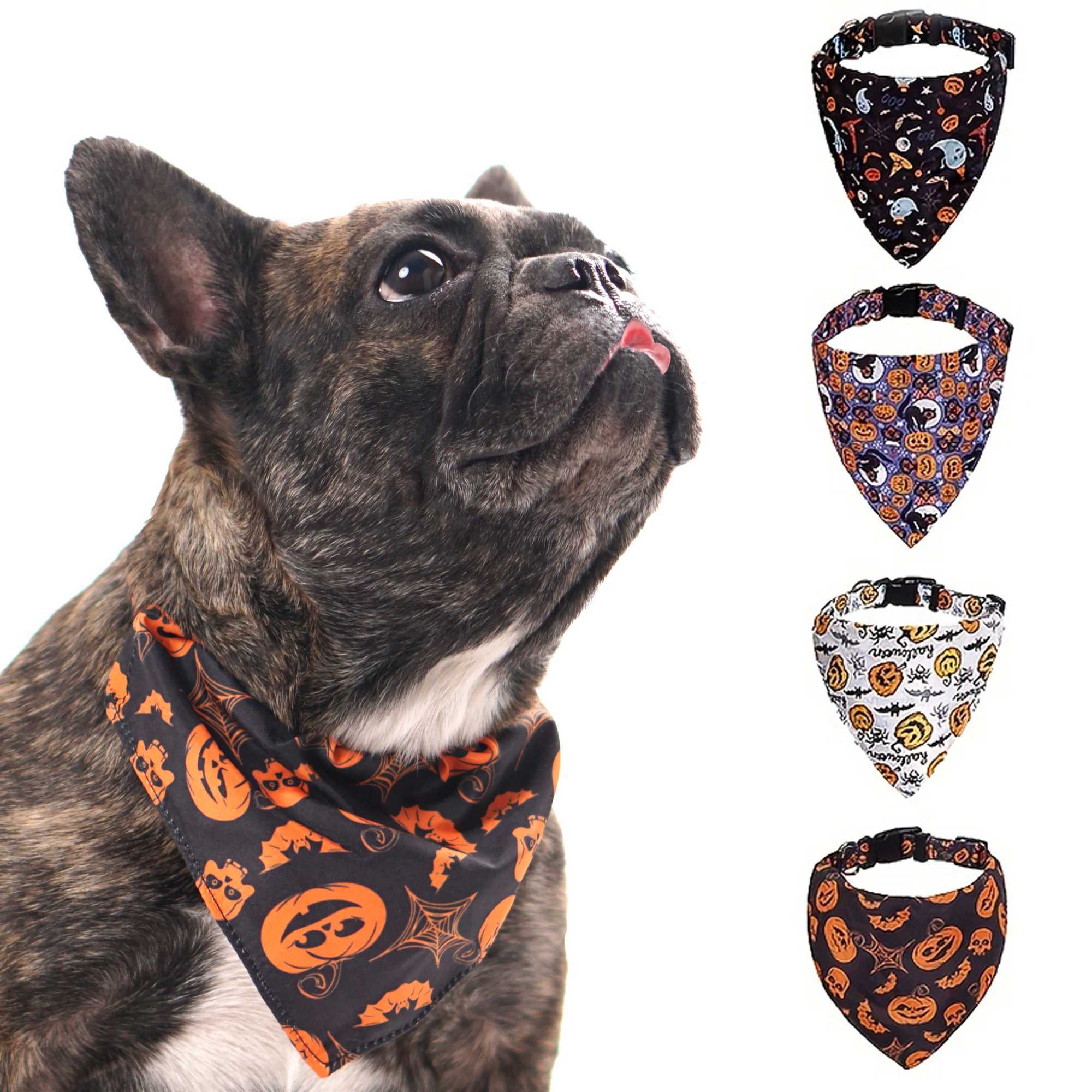 New pet supplies Halloween dog Sally Wa towel collar cat triangle scarf bib M250407