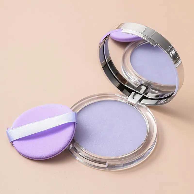 1 piece of oil control long-lasting matte powder with powder puff makeup powder waterproof dry and wet facial powderXJ250407