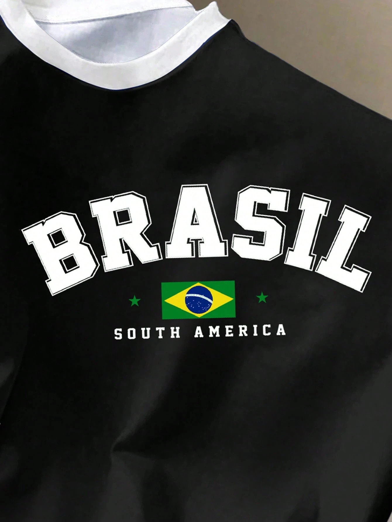 Casual Minimalist Brazilian Graphic Comparison Decoration Round Neck Short Sleeve Loose Oversized Tshirt Womens Summer Top 250407