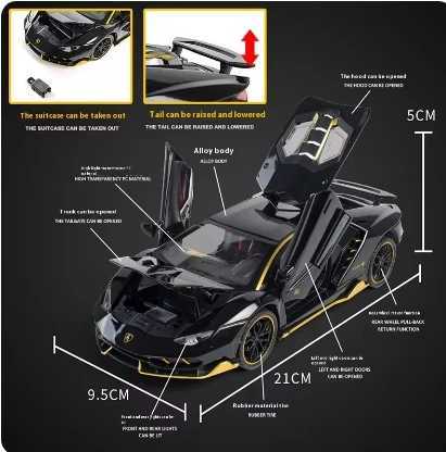 Simulate 1/24 scale Lamborghini LP770 super car model sound light childrens boy die-casting toy car gift collective soundXJ250407