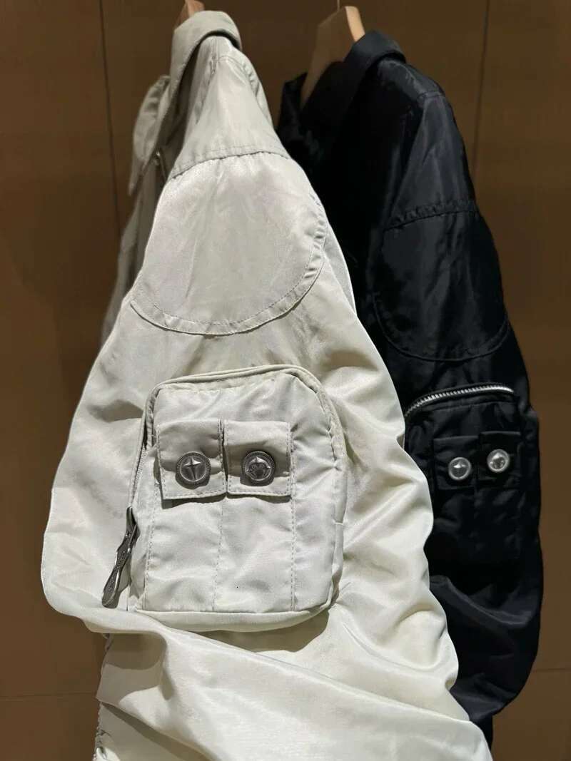 Winter Thug Club Star Moon Back Rivet Metal Zipper Bomber Flight Jackets Multi Pockets Men Women Thick Cotton Casual Jacket