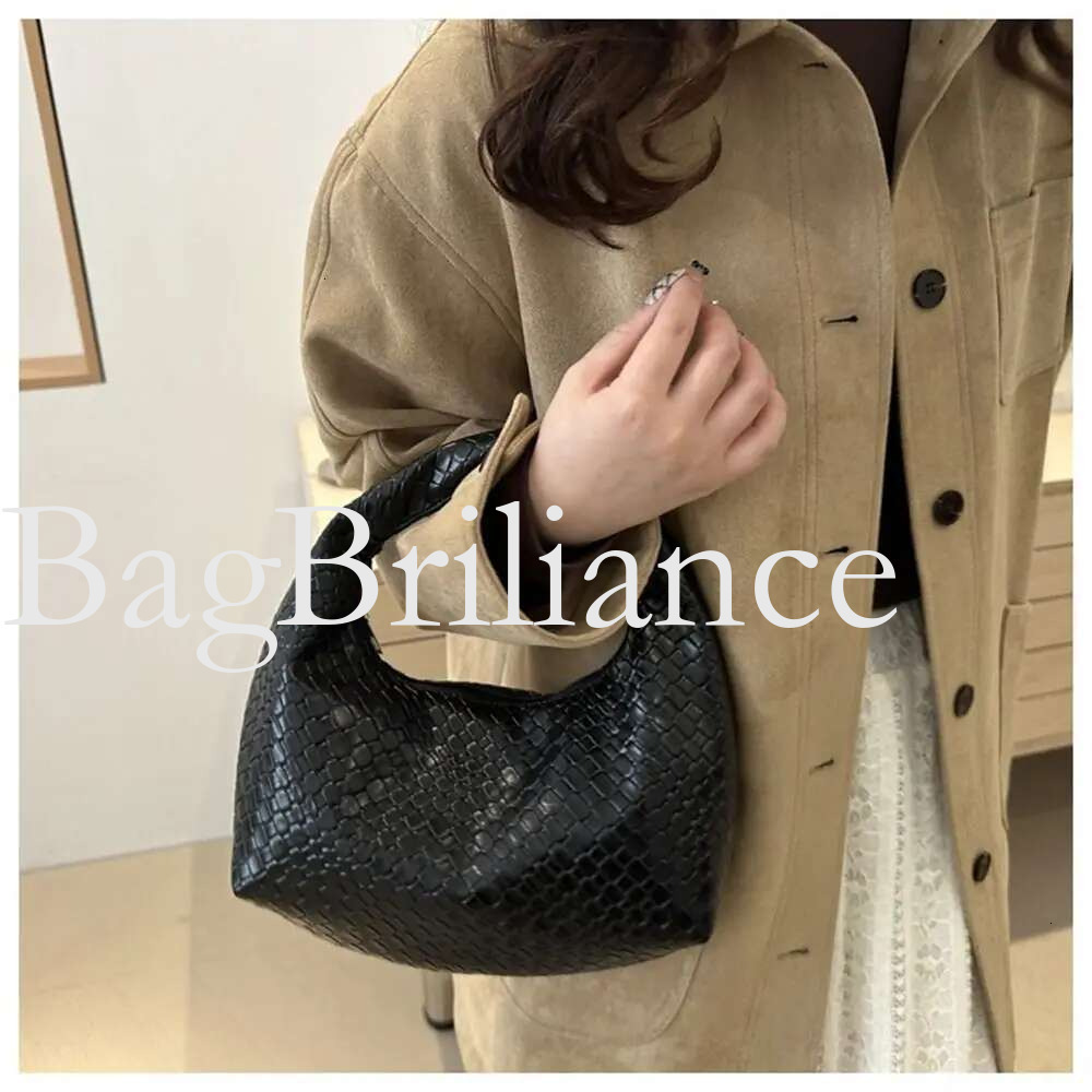 Soft PU Large Capacity Top-Handle Female Fashion Women Simple Woven Pattern Handbags Girls Ladies Square Shoulder Bags